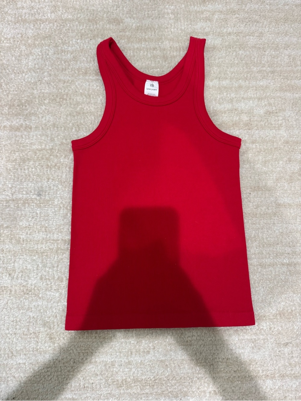 Love Poem Alo inspired red tank
